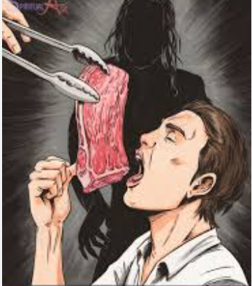 spiritual meaning of raw meat in a dream